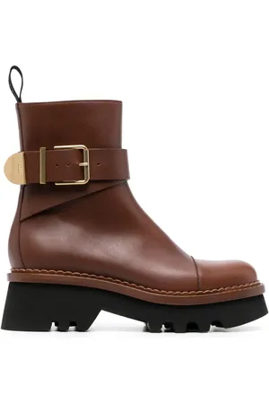 Chloé Bottines Owena en cuir