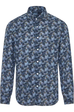 BARBA Chemise imprimée à détail noué