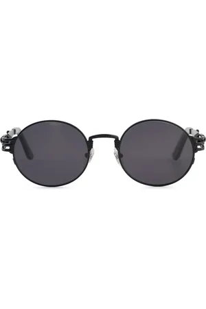 Jean Paul Gaultier Lunettes de soleil The Black 55-3175 à monture ronde