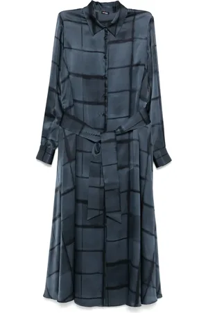 Kiton Robe en soie à coupe longue