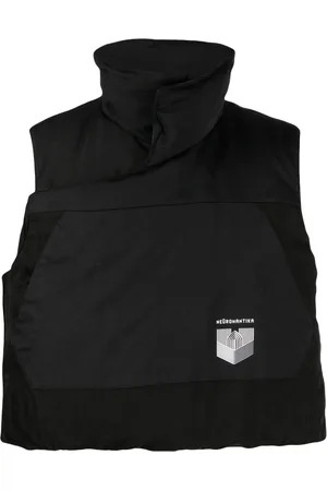 JULIUS Gilet matelassé à logo imprimé