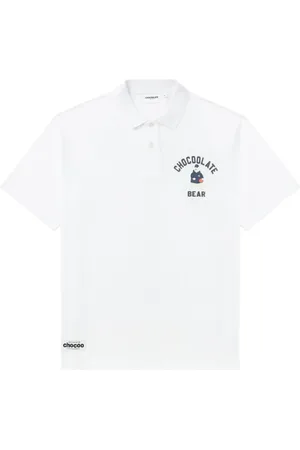 Chocoolate Polo en coton à logo imprimé