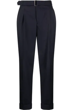 OFFICINE GENERALE Pantalon fuselé à taille ceinturée