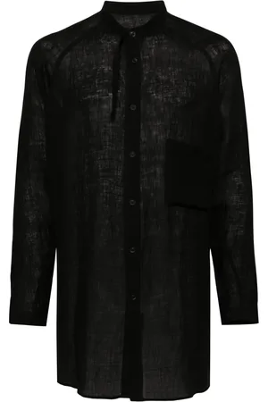 YOHJI YAMAMOTO Chemise en lin à empiècements