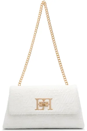 Elisabetta Franchi Sac porté épaule à logo en jacquard