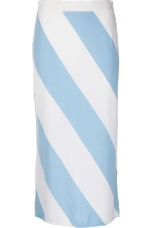 Allude Jupe en maille à rayures