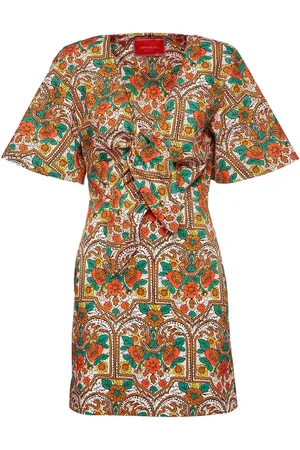 La DoubleJ Robe courte Peek-A-Boo à fleurs