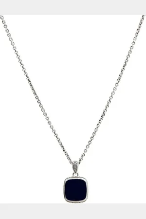 John Varvatos Collier à pendentif en onyx