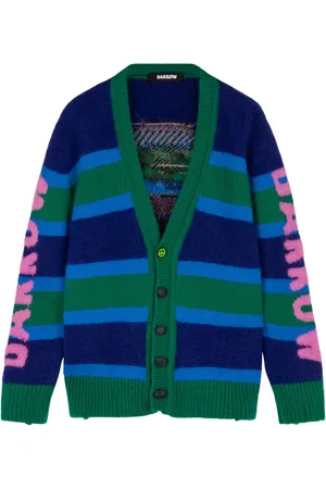 BARROW Cardigan Teddy à rayures