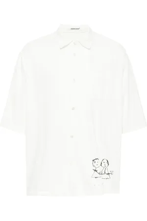 UNDERCOVER Chemise à imprimé graphique