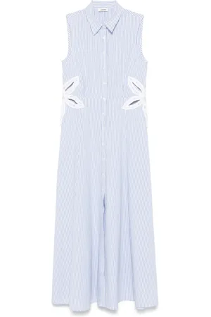 Sandro Robe mi-longue à rayures