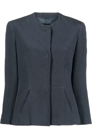 Giorgio Armani Veste cintrée à design sans col (années 2000)