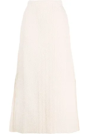 Jil Sander Jupe en maille à motif zigzag