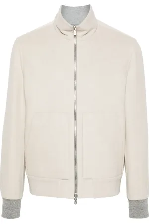 Brunello Cucinelli Veste bomber en cachemire à design réversible