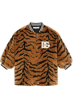 Dolce & Gabbana Veste teddy à imprimé tigre