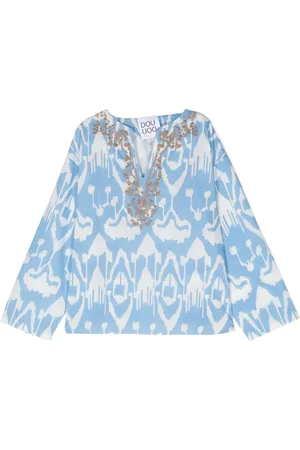DOUUOD KIDS Blouse en coton à détails brodés