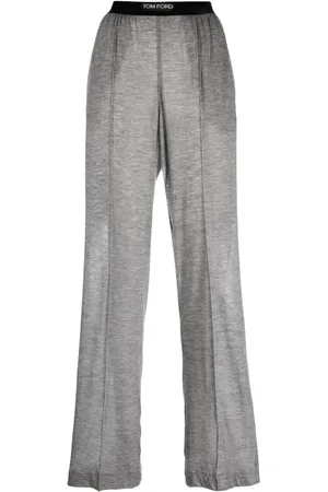 Tom Ford Pantalon de jogging en cachemire à taille logo