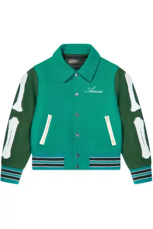 AMIRI Veste bomber en laine mélangée à appliques Bones