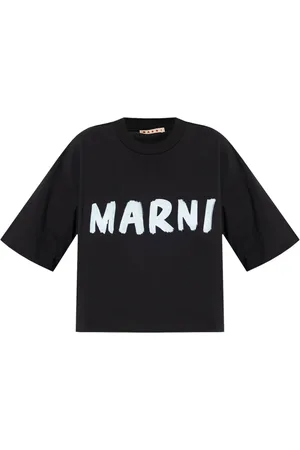 Marni T-shirt en coton à logo imprimé