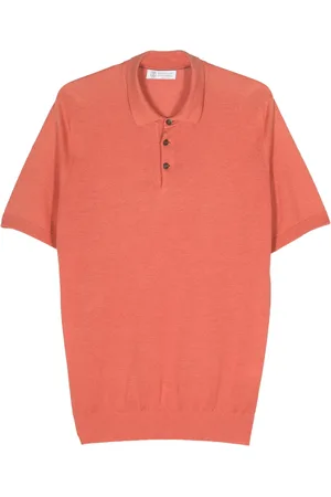 Brunello Cucinelli Polo en maille fine nervurée