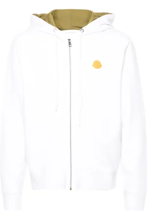 Moncler Hoodie en coton à fermeture zippée