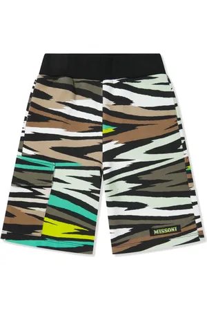 Missoni Short en coton biologique à imprimé zig-zag
