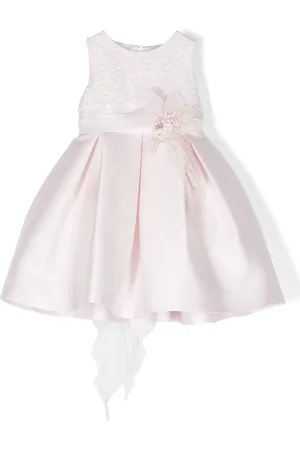 Mimilù Robe plissée à fleurs brodées