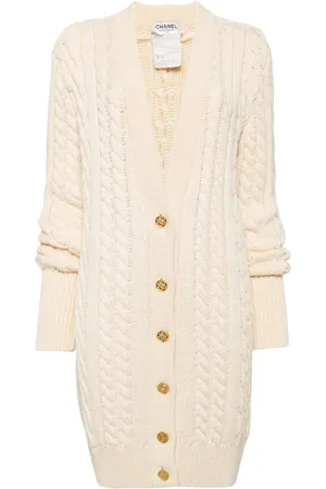 CHANEL Cardigan en maille torsadée (années 1990-2000)