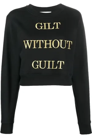 Moschino Pull à slogan brodé