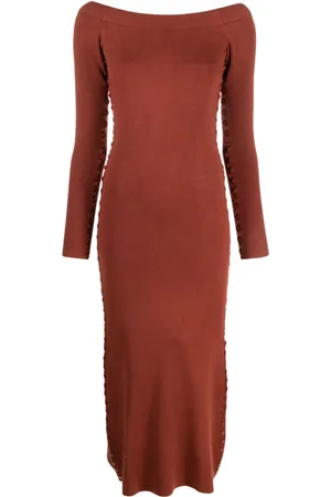 Altuzarra Robe mi-longue en maille à manches longues