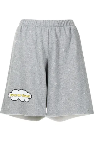 Natasha Zinko Short de sport à patch slogan