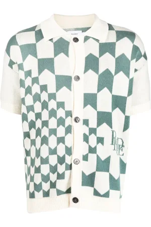 Rhude Polo en maille à carreaux