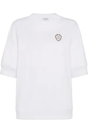 Brunello Cucinelli T-shirt à patch logo