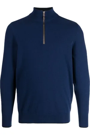 N.PEAL Pull en cachemire The Carnaby à fermeture zippée