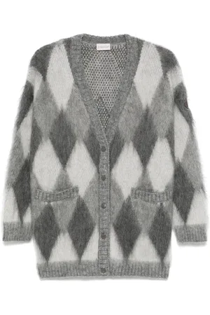 Moncler Cardigan à motif de losanges