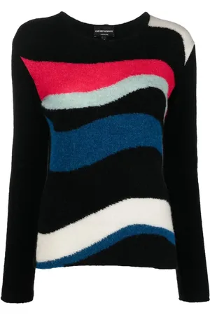 Emporio Armani Pull à motif abstrait