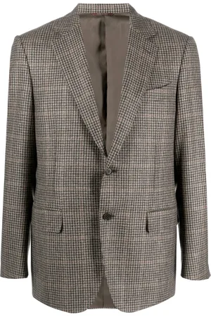 CANALI Blazer en laine à motif pied-de-poule