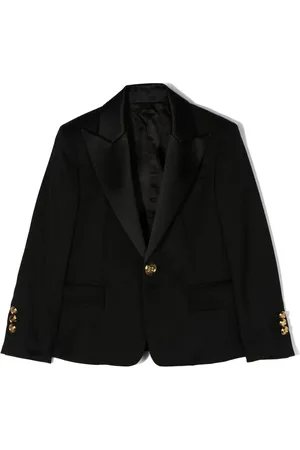 Balmain Blazer en laine vierge à simple boutonnage