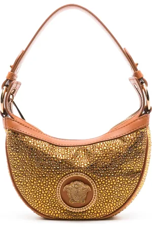 VERSACE Sac porté épaule Repeat à ornements en cristal