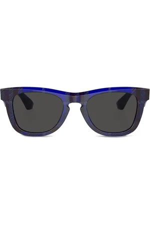 Burberry Lunettes de soleil carrées à carreaux