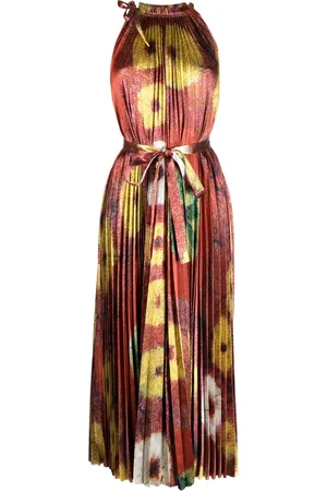 ULLA JOHNSON Robe plissée Amiko à fleurs