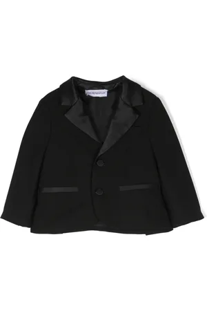 Emporio Armani Blazer à revers en satin