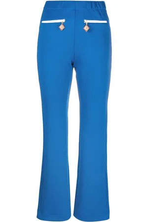 Casablanca Pantalon évasé à breloque logo