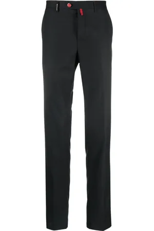 Kiton Pantalon slim à étiquette logo
