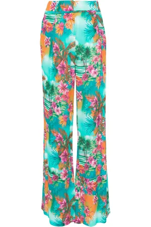 Roberto Cavalli Pantalon palazzo à taille haute