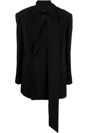MUGLER Blazer écharpe oversize