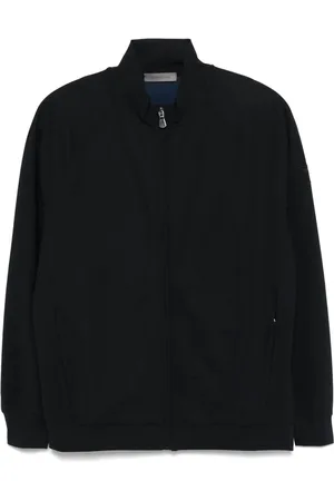 corneliani Veste à logo brodé