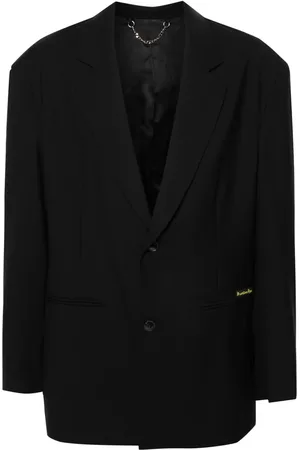 MARTINE ROSE Blazer boutonné à patch logo