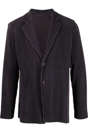 Issey Miyake Blazer plissé à revers crantés