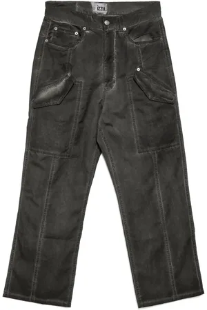 Izzue Pantalon droit à poches cargo